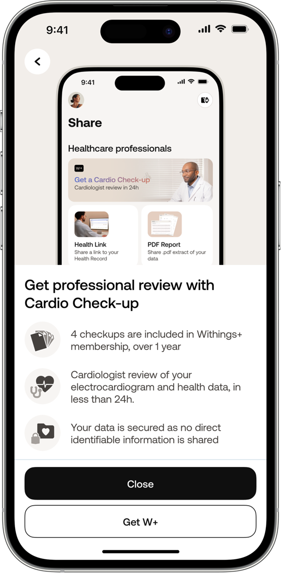 Cardio Check-Up clarity screen 1