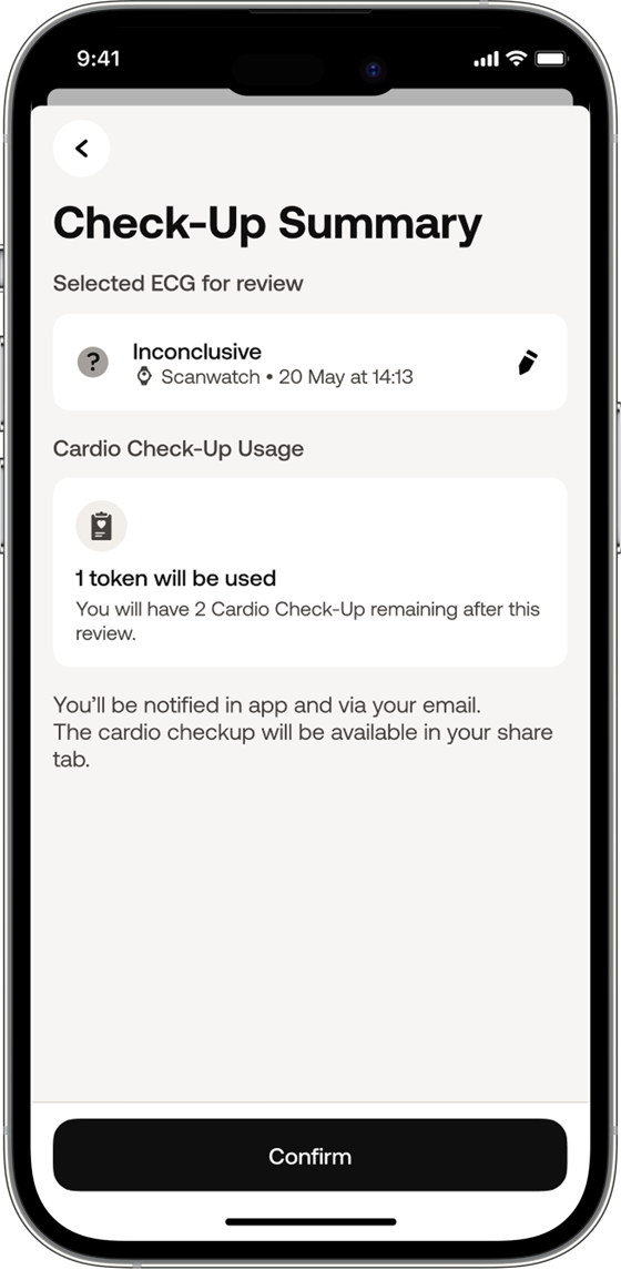 Cardio Check-Up clarity screen 3