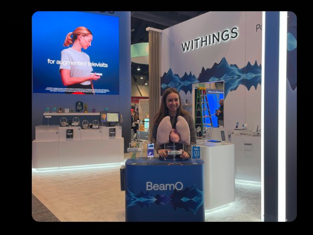 BeamO launch booth