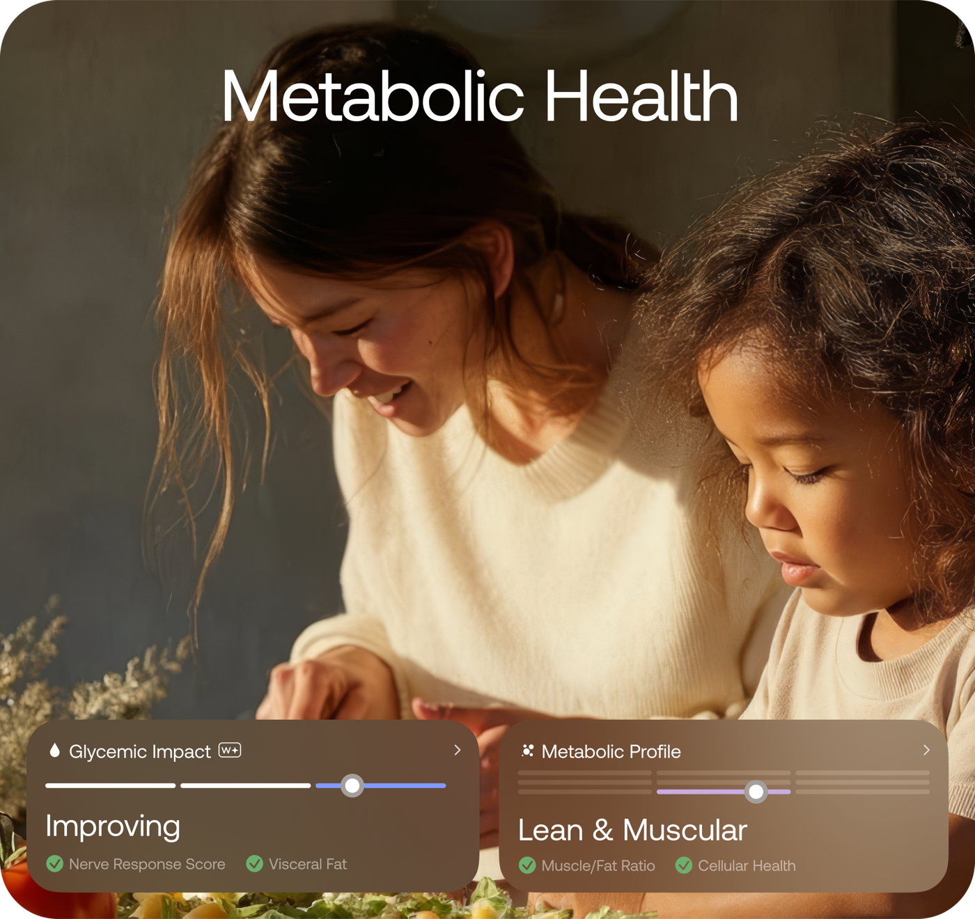 Metabolic Health score card showing Glycemic Impact and Metabolic Profile
