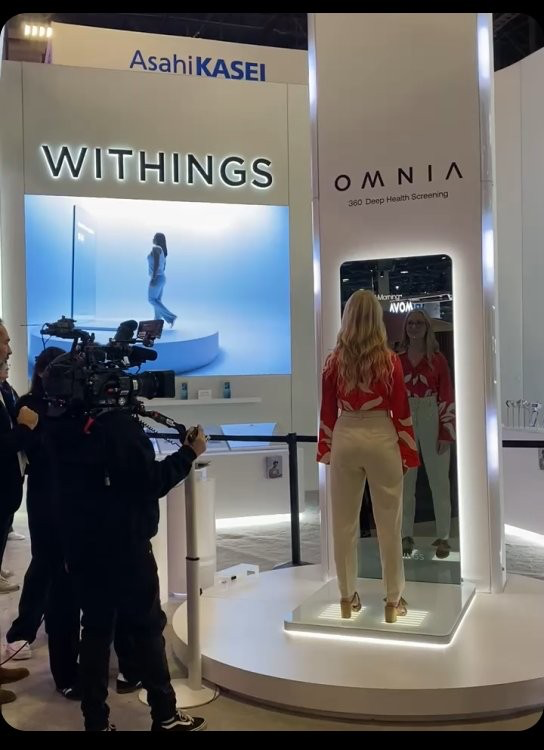 Omnia installed at the CES booth