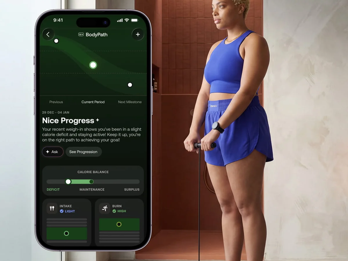BodyPath calorie balance view tracking intake and burn